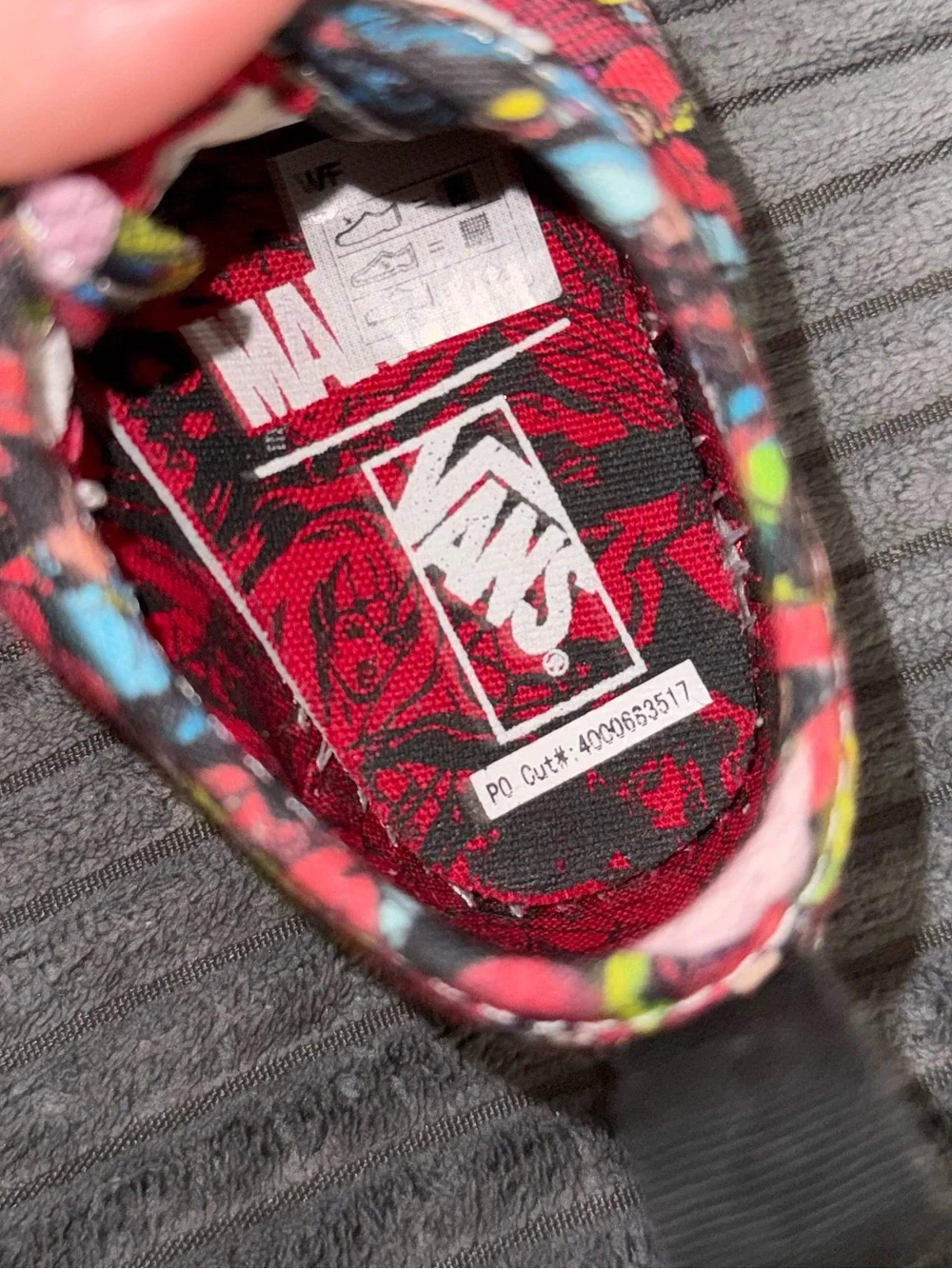 Vans Toddler Marvel Multi-Color Comic Girl Superhero Print Lace-Up Sneakers